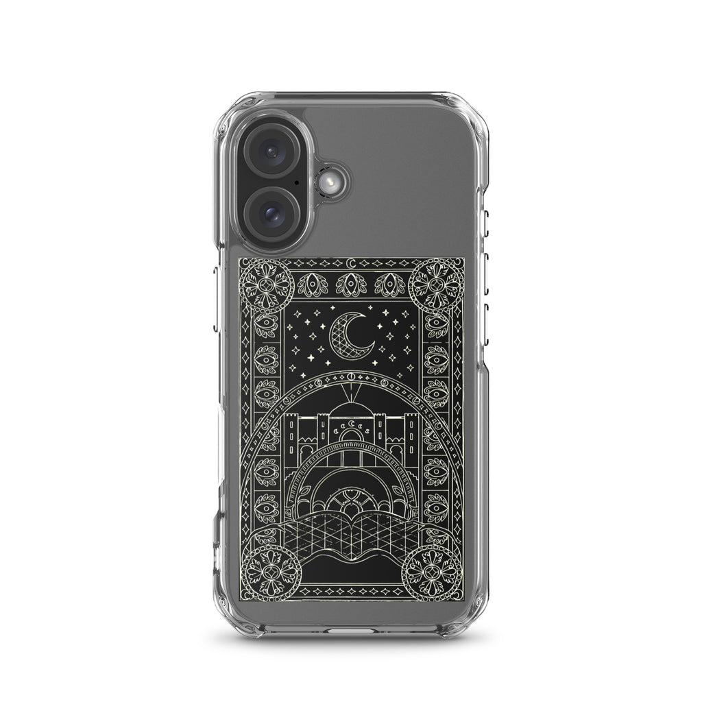 Scheherazade Clear Phone Case- Black