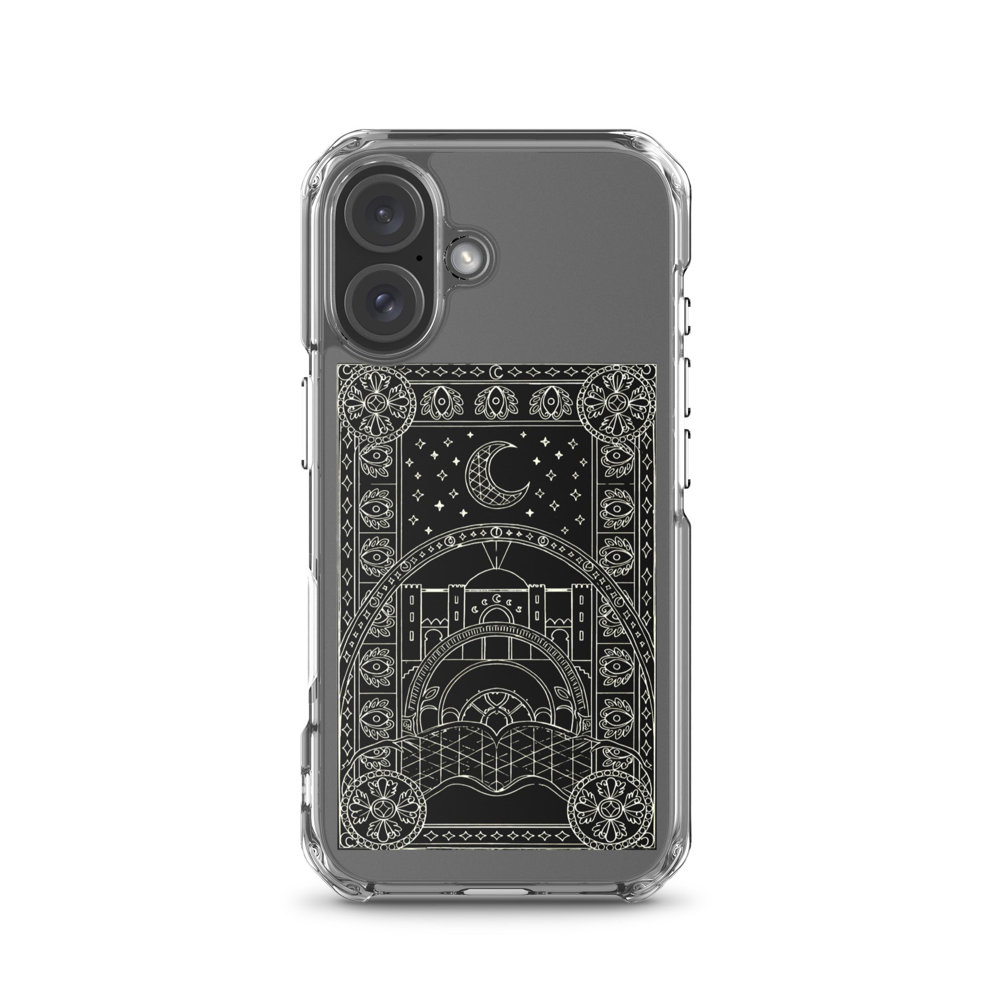 Scheherazade Clear Phone Case- Black
