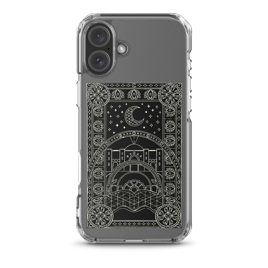 Scheherazade Clear Phone Case- Black