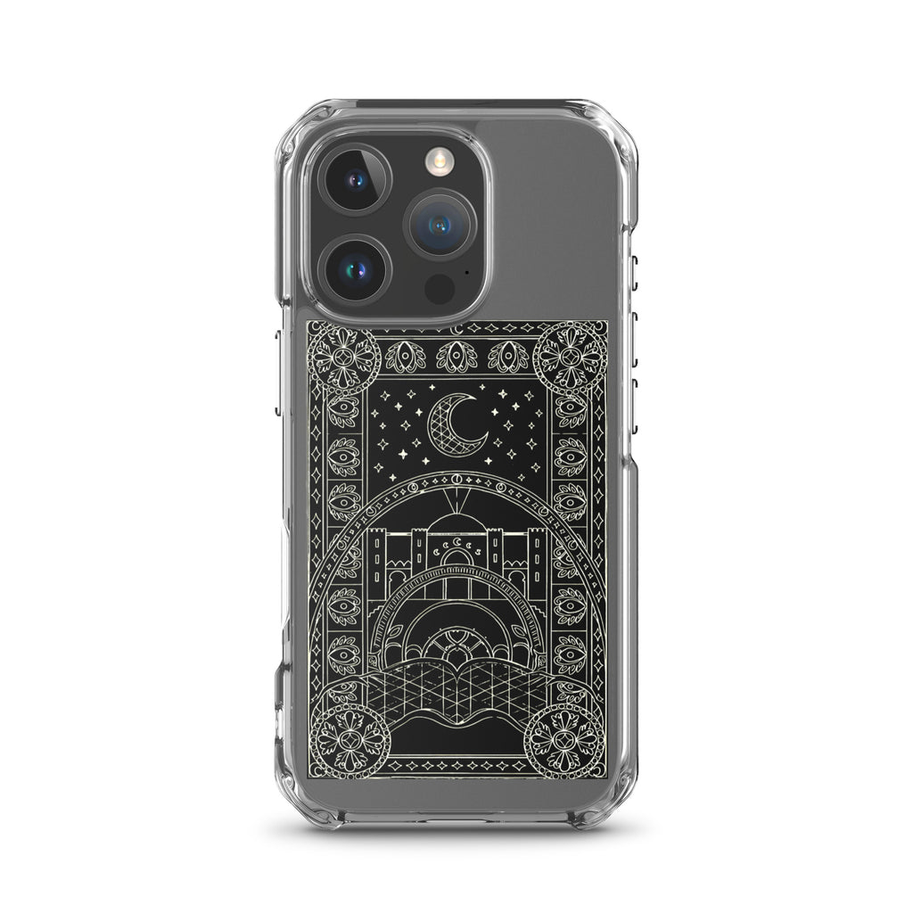 Scheherazade Clear Phone Case- Black