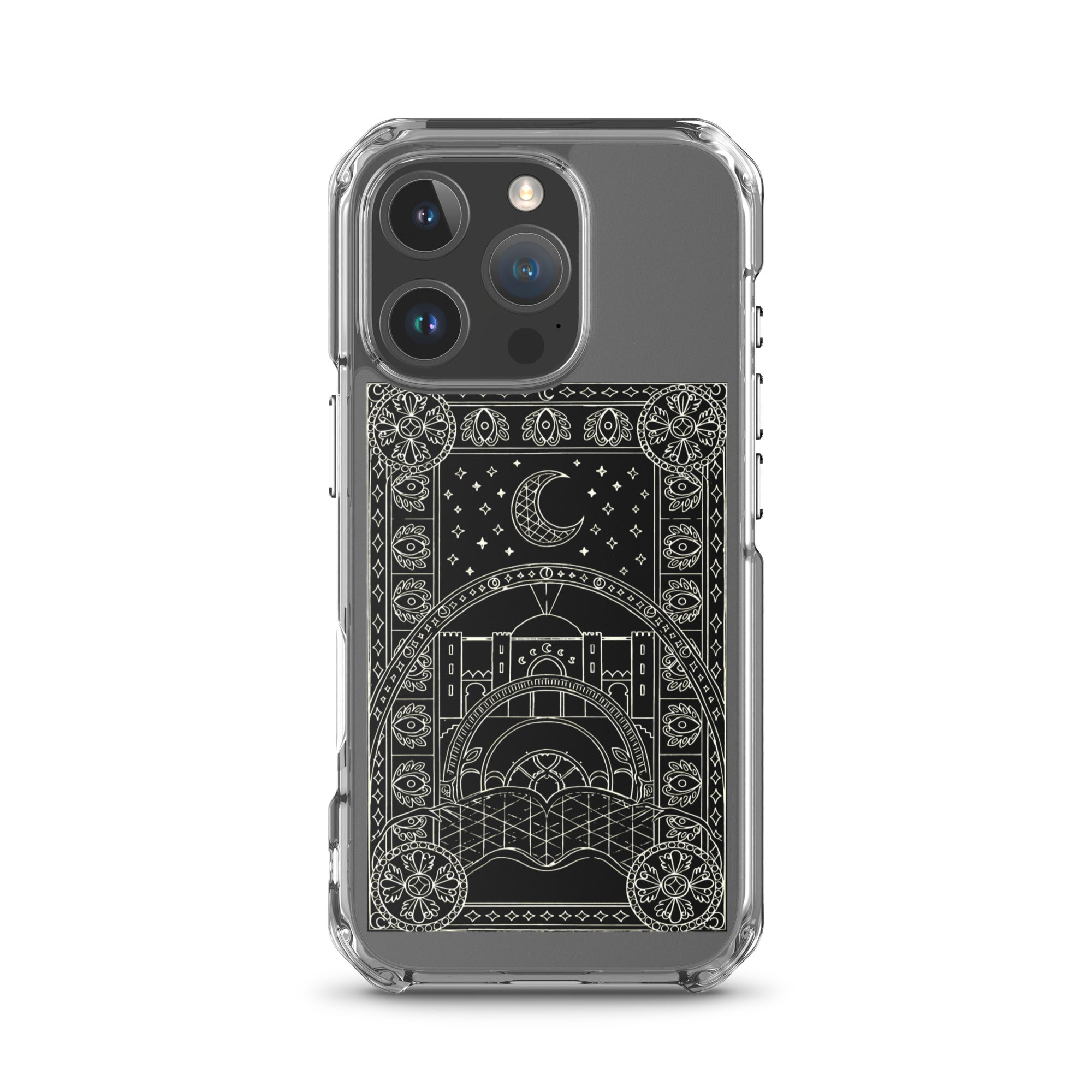 Scheherazade Clear Phone Case- Black