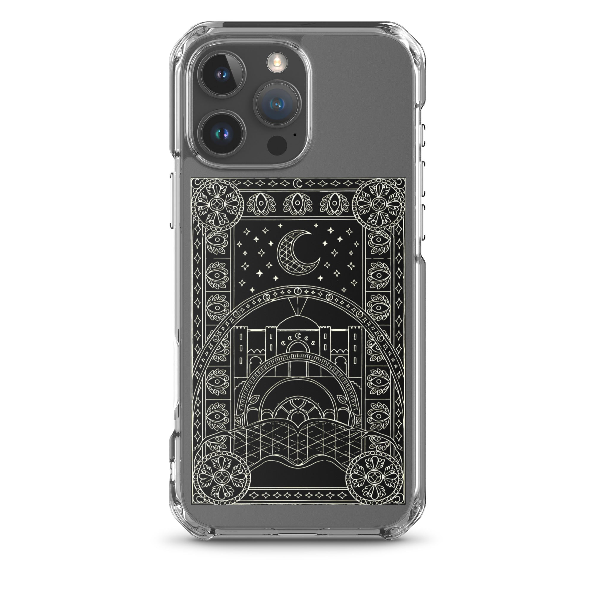 Scheherazade Clear Phone Case- Black