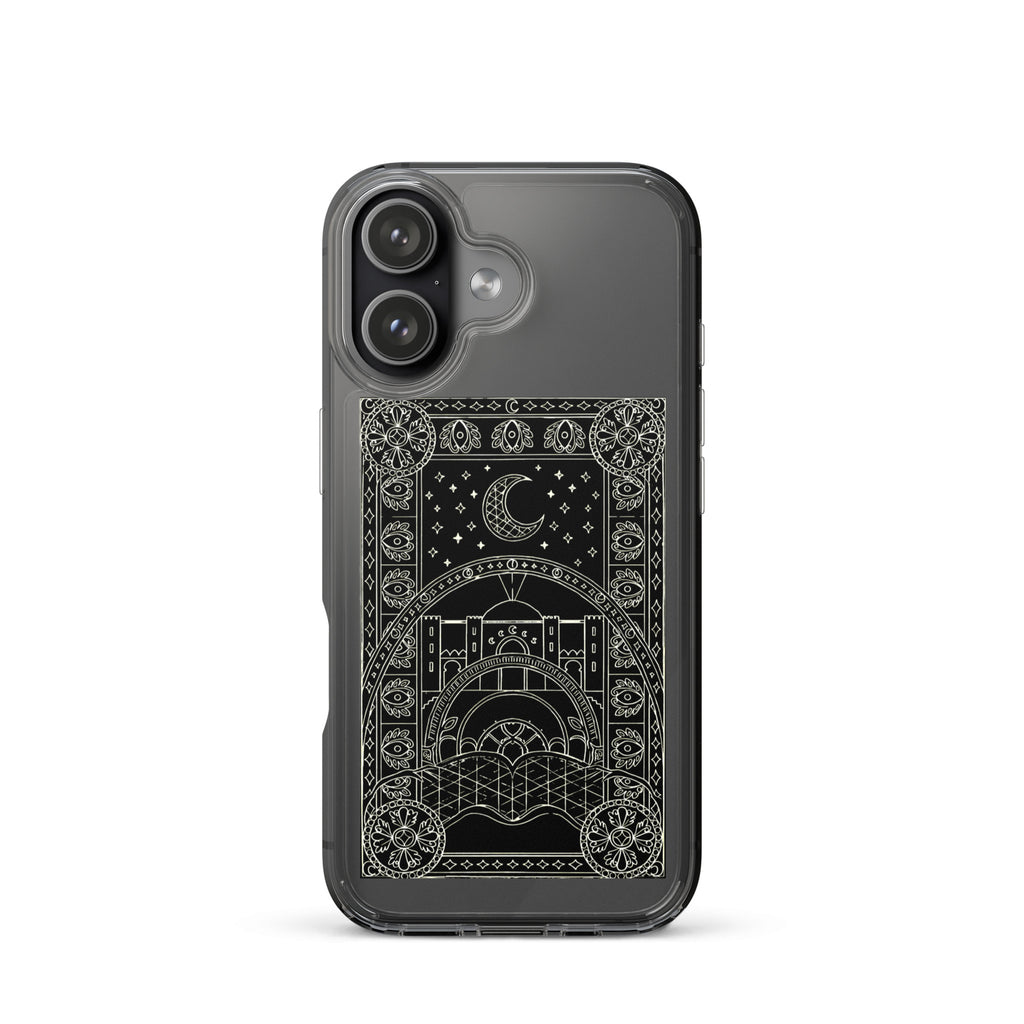 Scheherazade Clear Phone Case- Black
