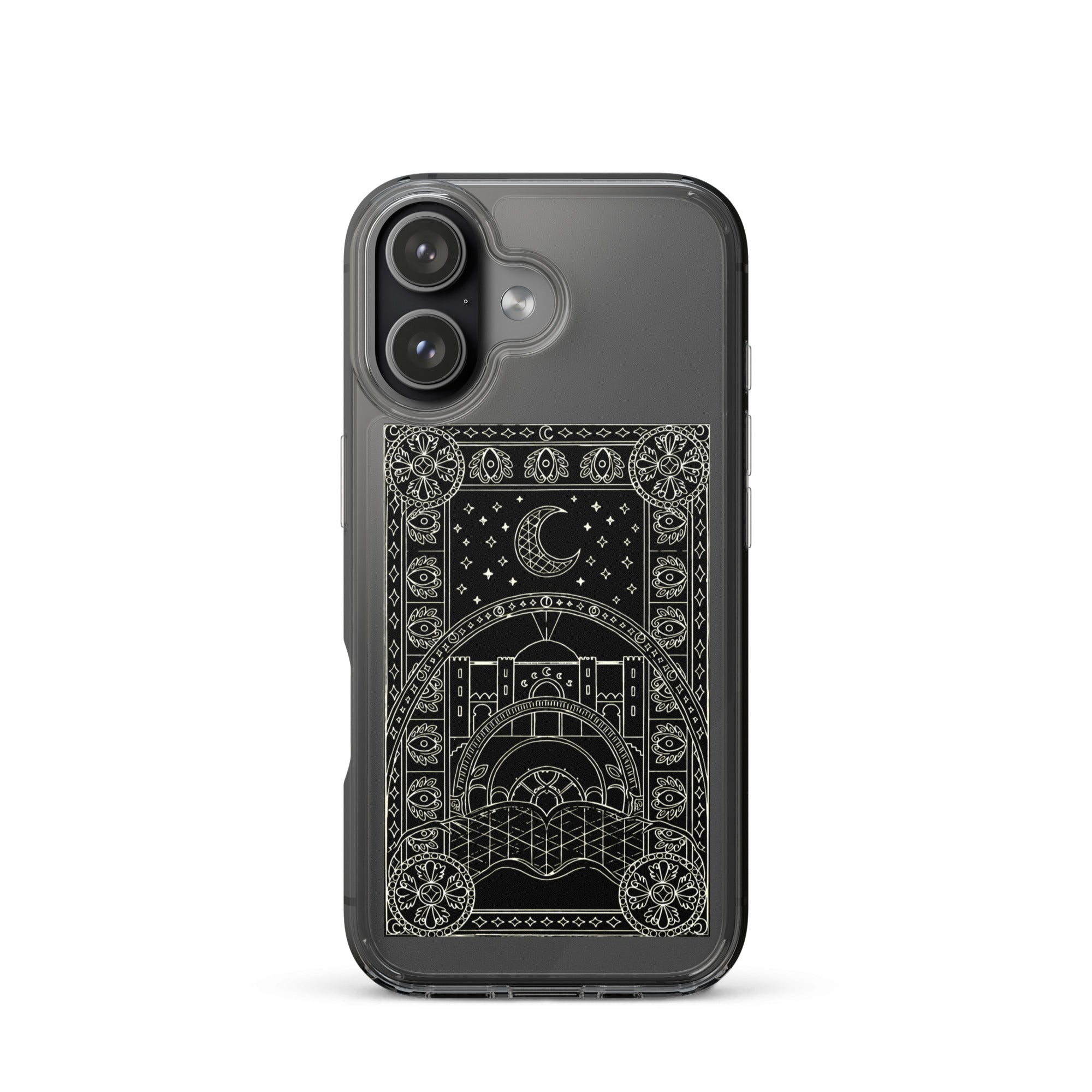 Scheherazade Clear Phone Case- Black