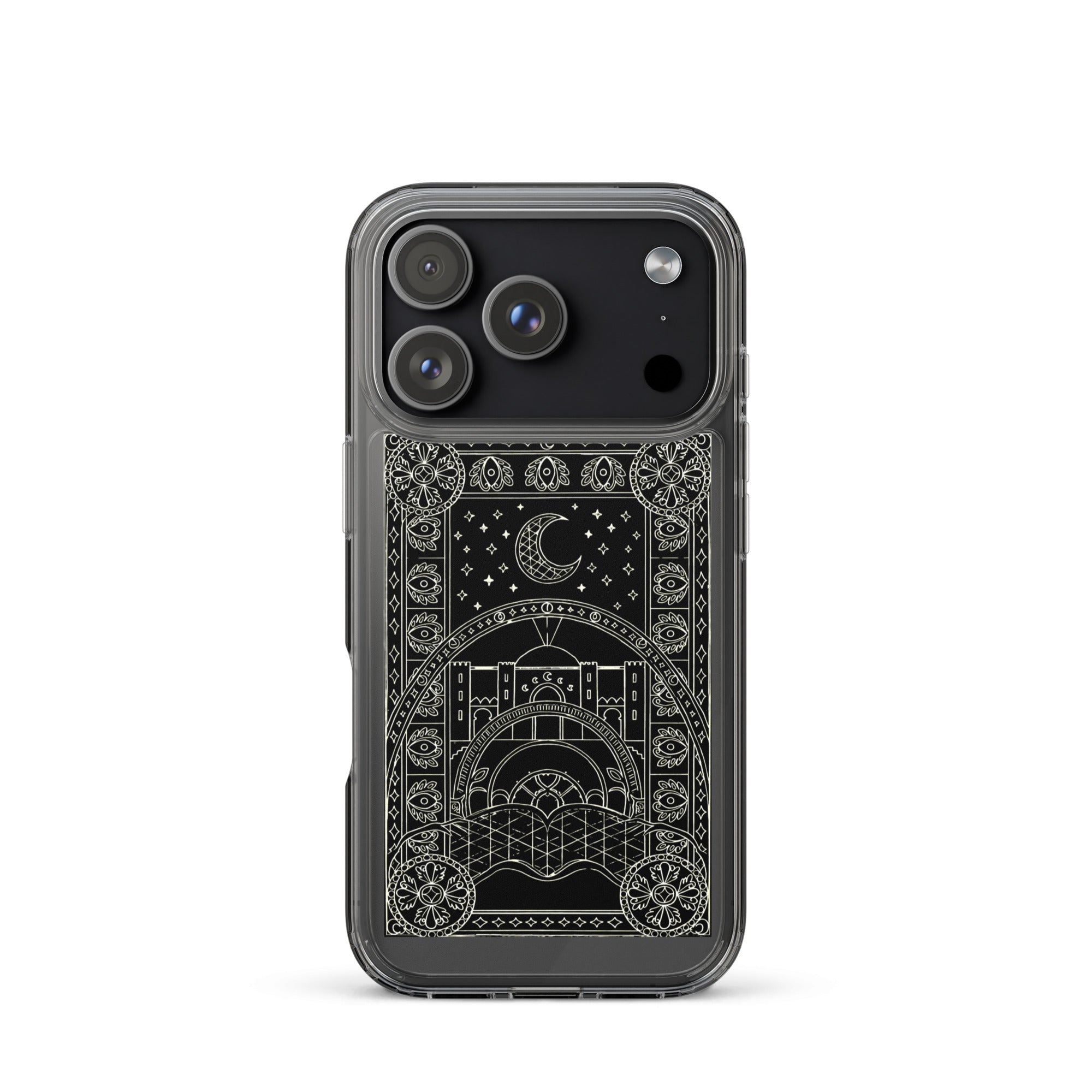 Scheherazade Clear Phone Case- Black