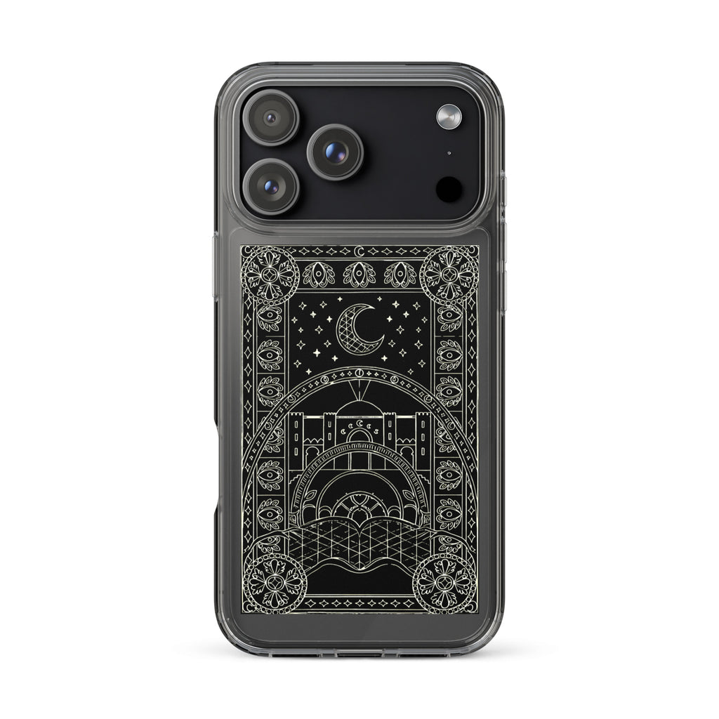 Scheherazade Clear Phone Case- Black