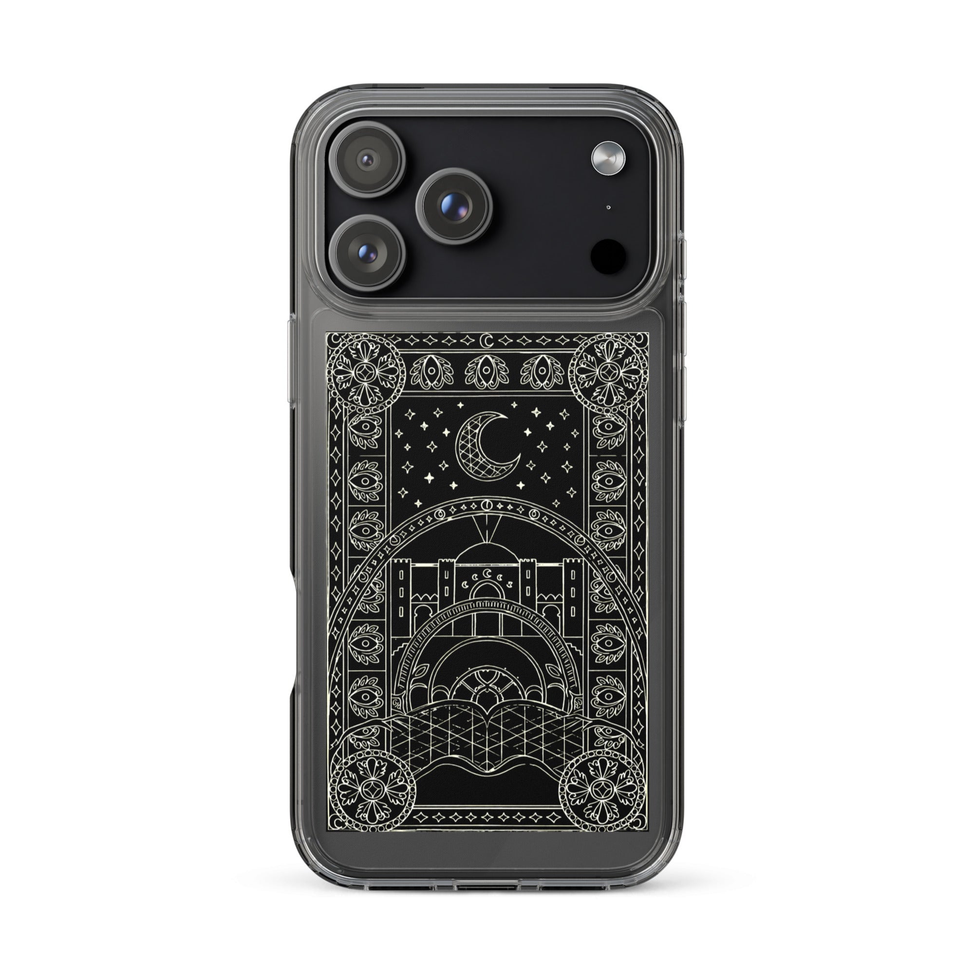 Scheherazade Clear Phone Case- Black