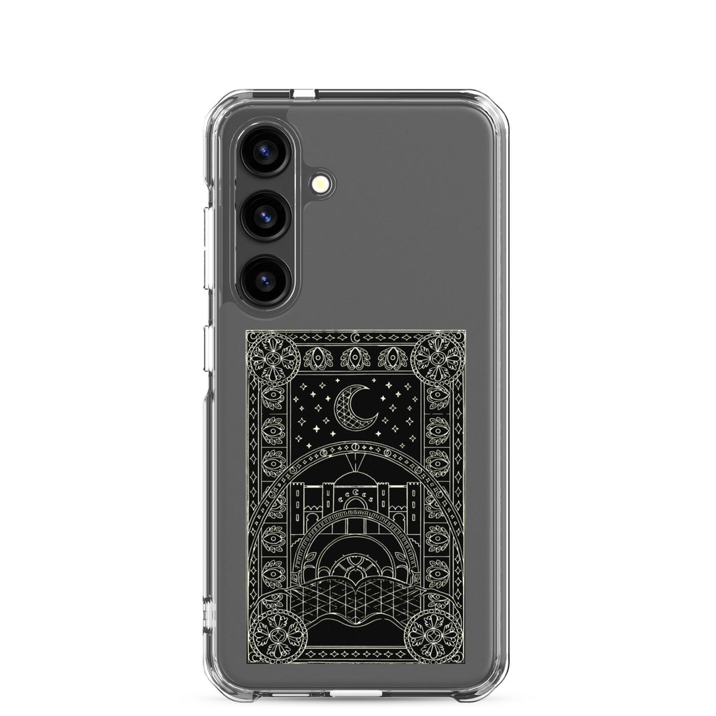 Scheherazade Clear Phone Case- Black