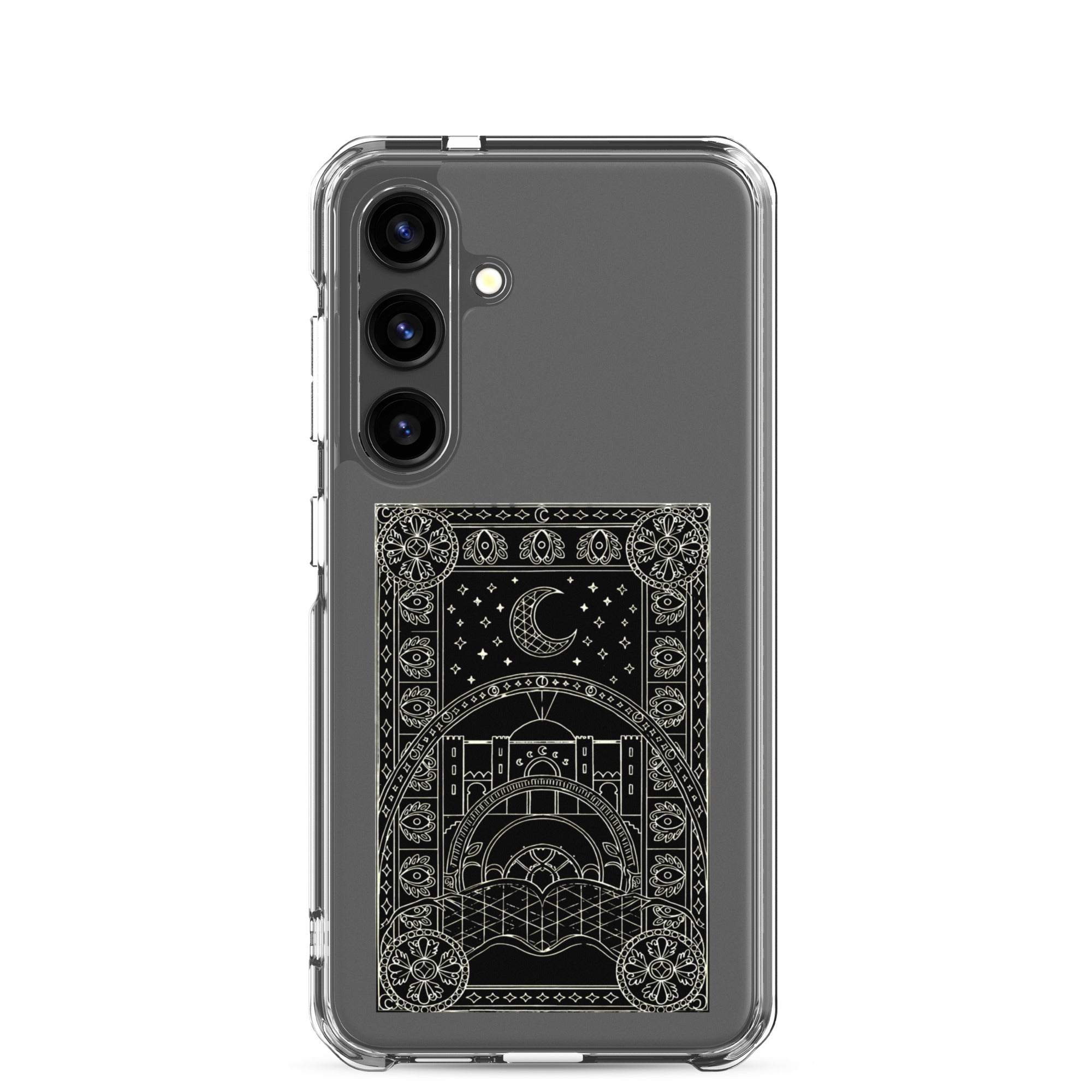 Scheherazade Clear Phone Case- Black