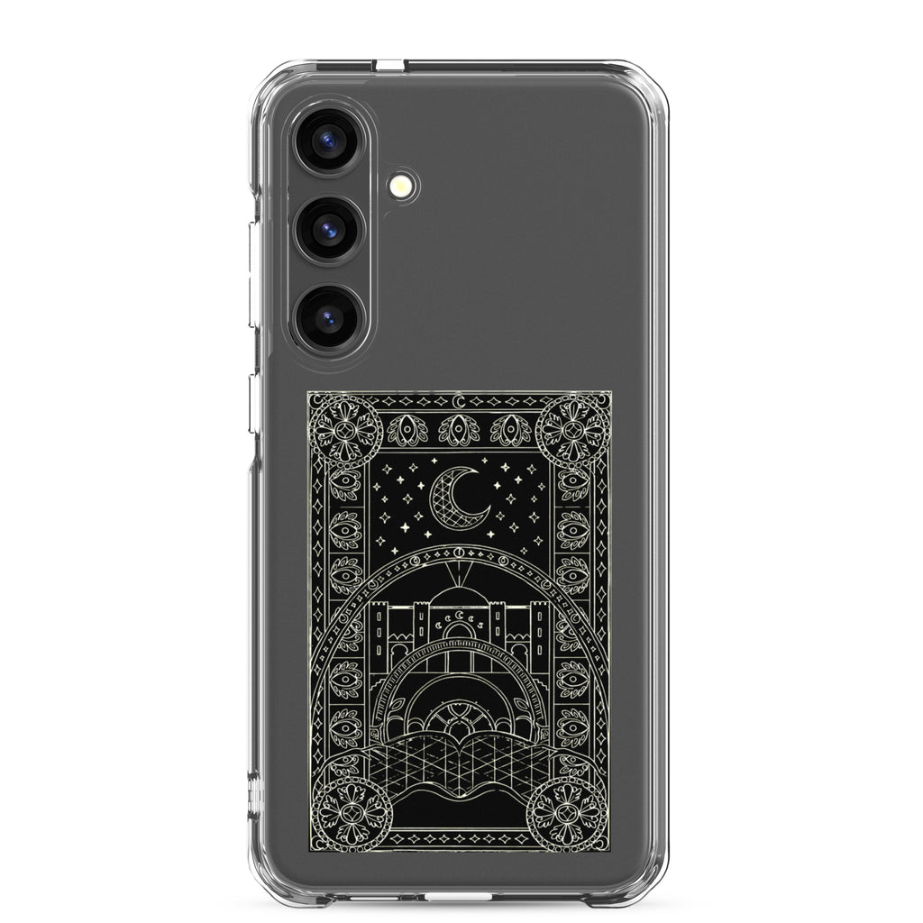 Scheherazade Clear Phone Case- Black