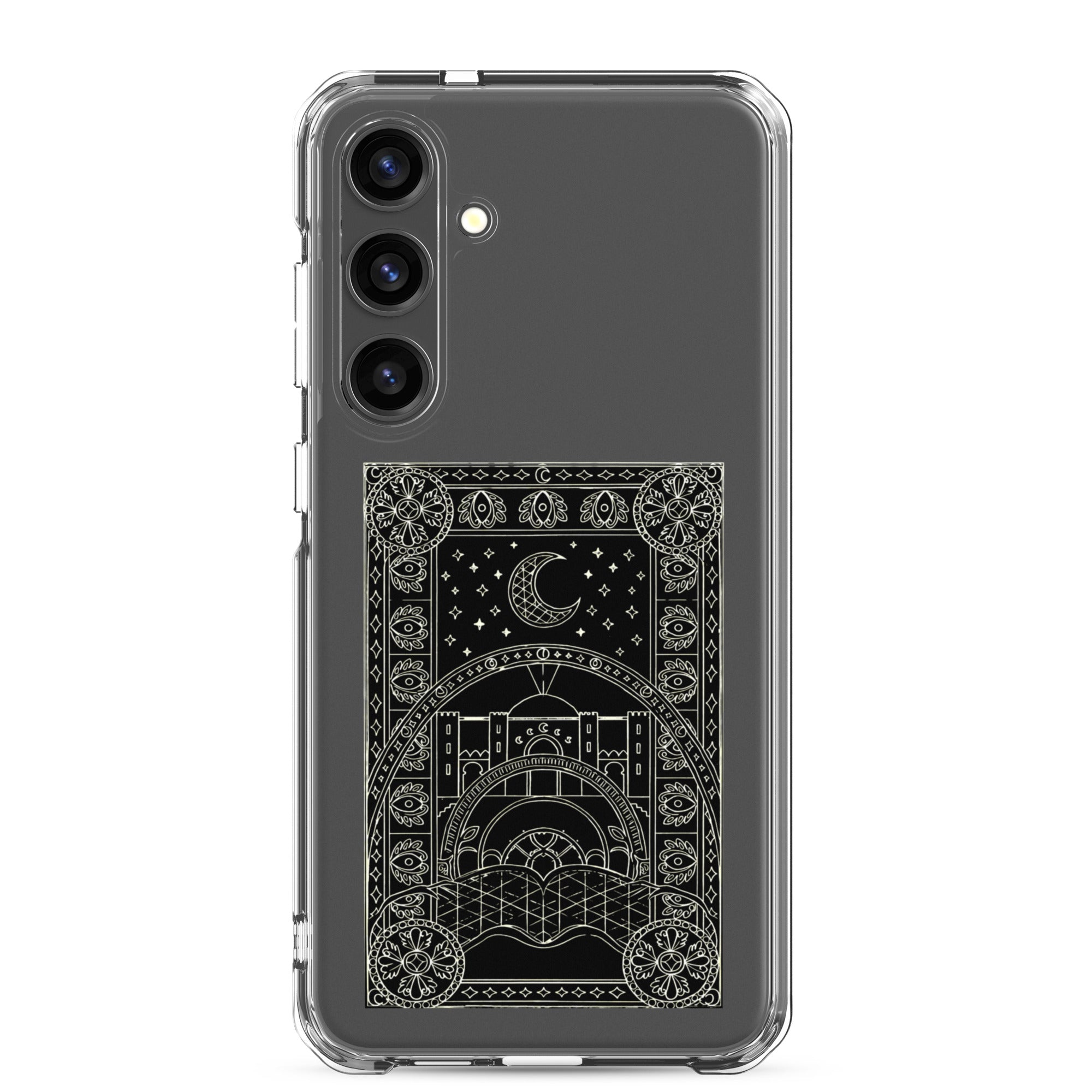 Scheherazade Clear Phone Case- Black