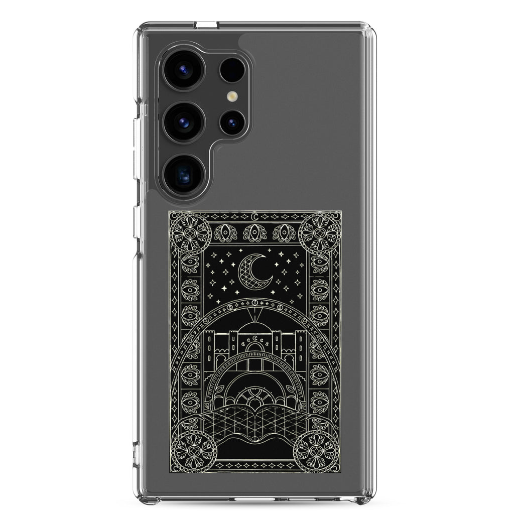 Scheherazade Clear Phone Case- Black