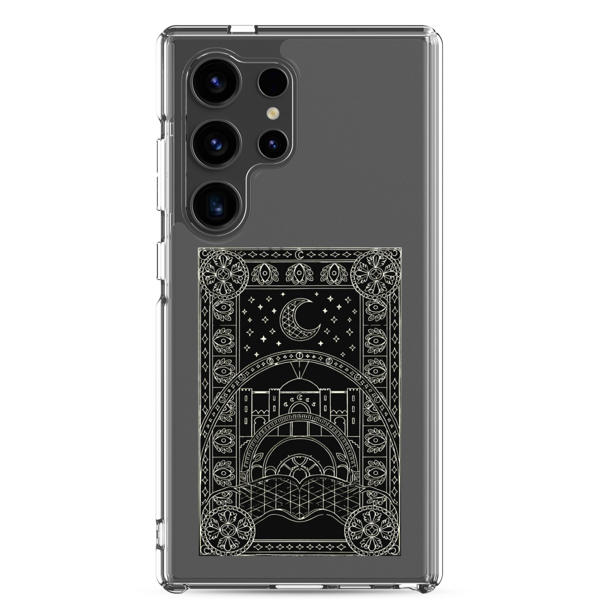 Scheherazade Clear Phone Case- Black