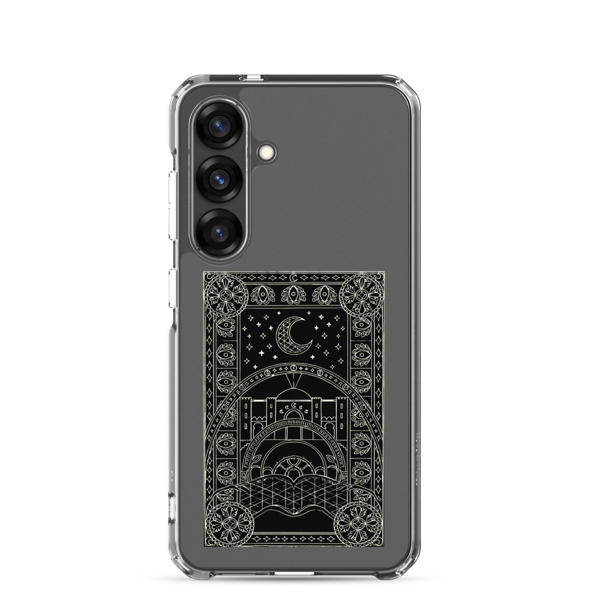 Scheherazade Clear Phone Case- Black