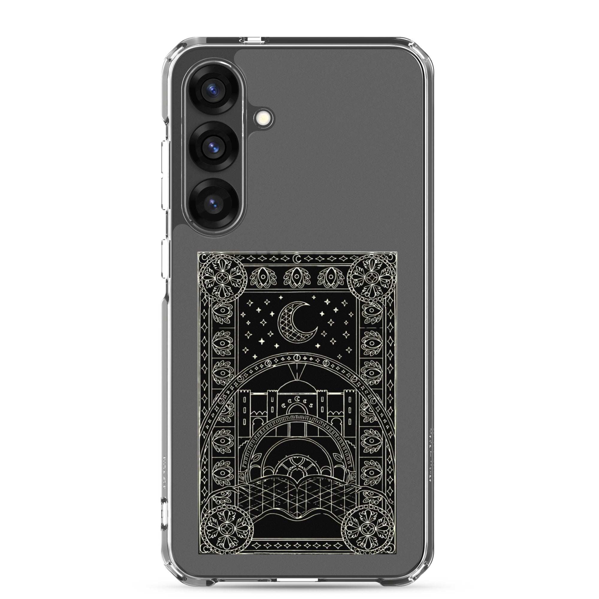 Scheherazade Clear Phone Case- Black