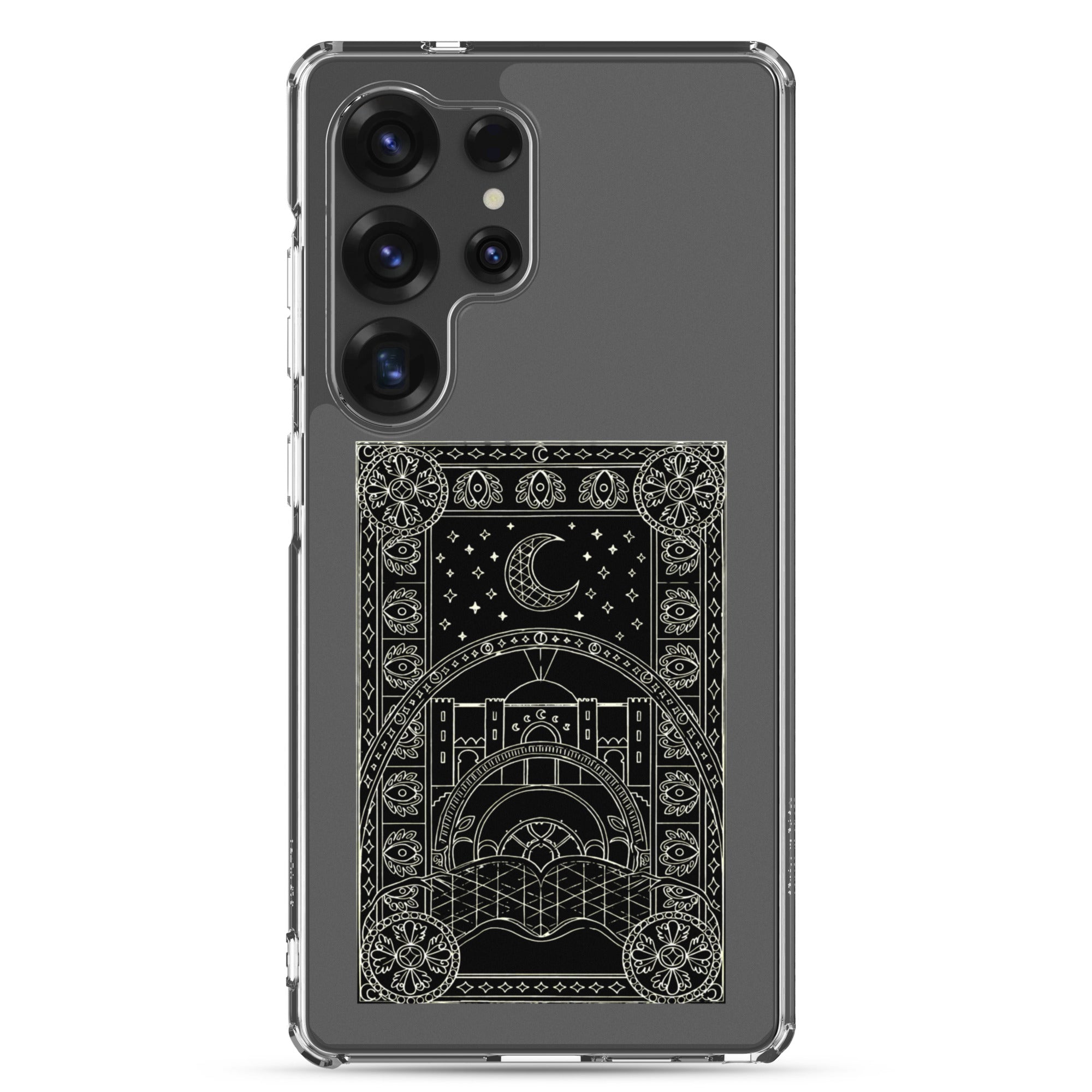 Scheherazade Clear Phone Case- Black